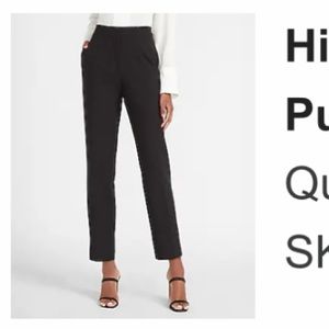 High waisted ankle pant